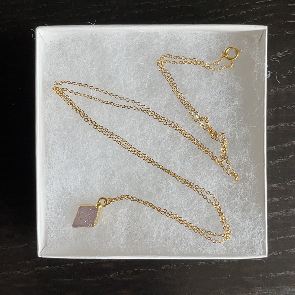 Mini Druzy Necklace